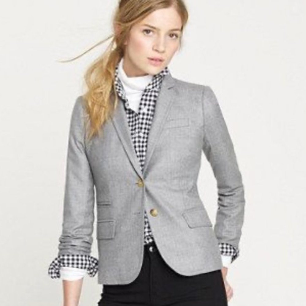 J. Crew Gray Tailored Blazer